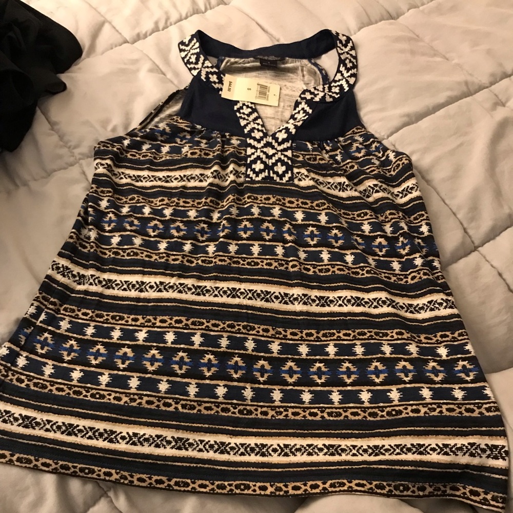 NWT Lucky Brand Aztec Tank Top